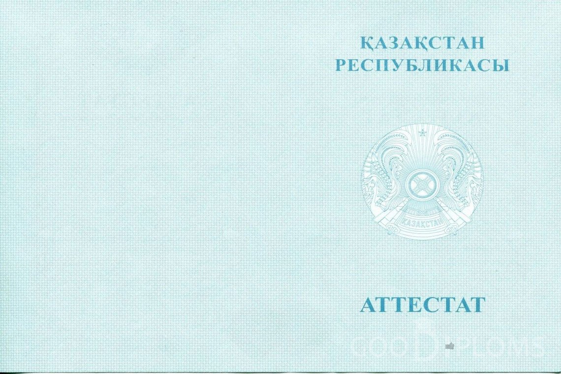Казахский аттестат за 11 класс - Обратная сторона- Омск